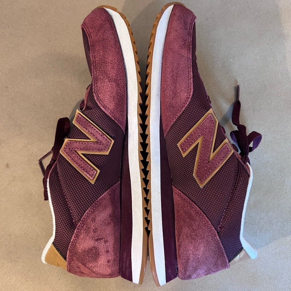 New Balance Men’s 501 Burgundy Suede Running Shoes Size UK 8 US 8.5 - Picture 4 of 13